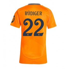 Real Madrid Antonio Rudiger #22 Gostujuci Dres za Ženska 2024-25 Kratak Rukavima